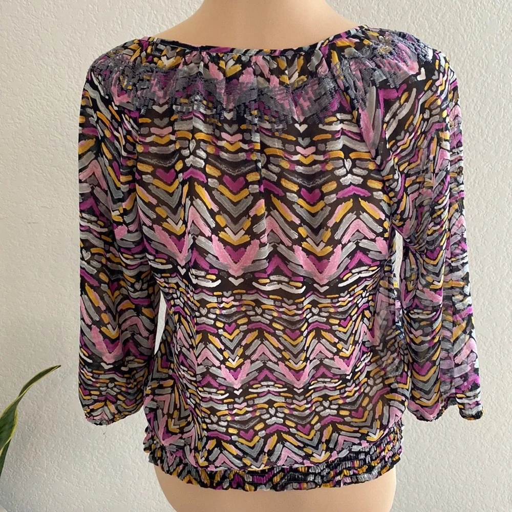 Nordstrom brand Daniel rainn blouse. Size PM multicolor - Picture 4 of 6